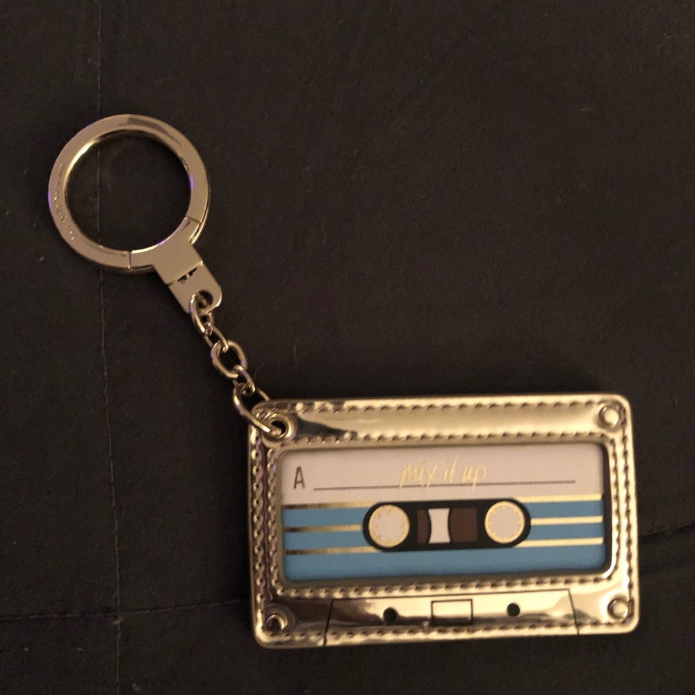 Kate Spade mix tape key chain